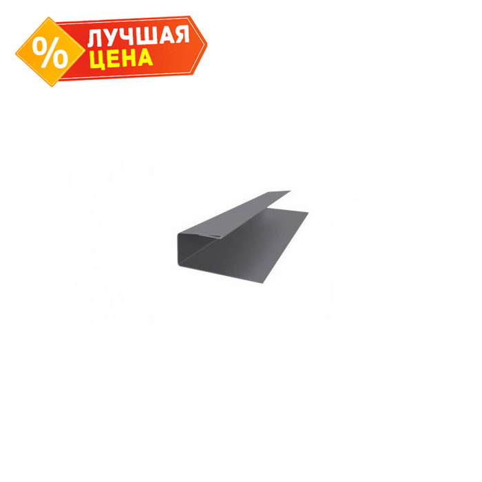 J-Профиль 18мм 0,45 Drap RAL 7004 сигнальный серый