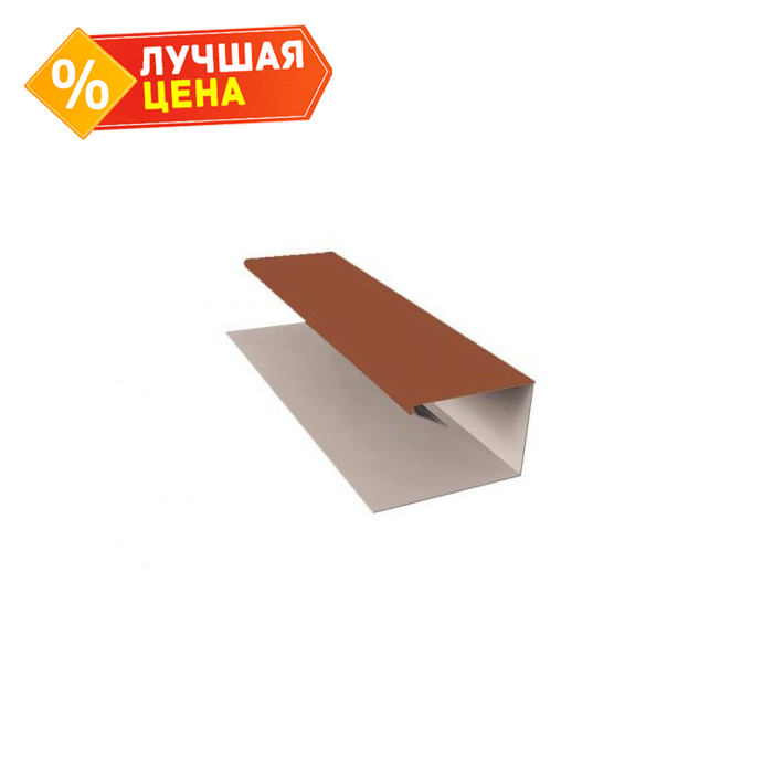J-Профиль 18мм 0,45 Drap RAL 8004 терракота